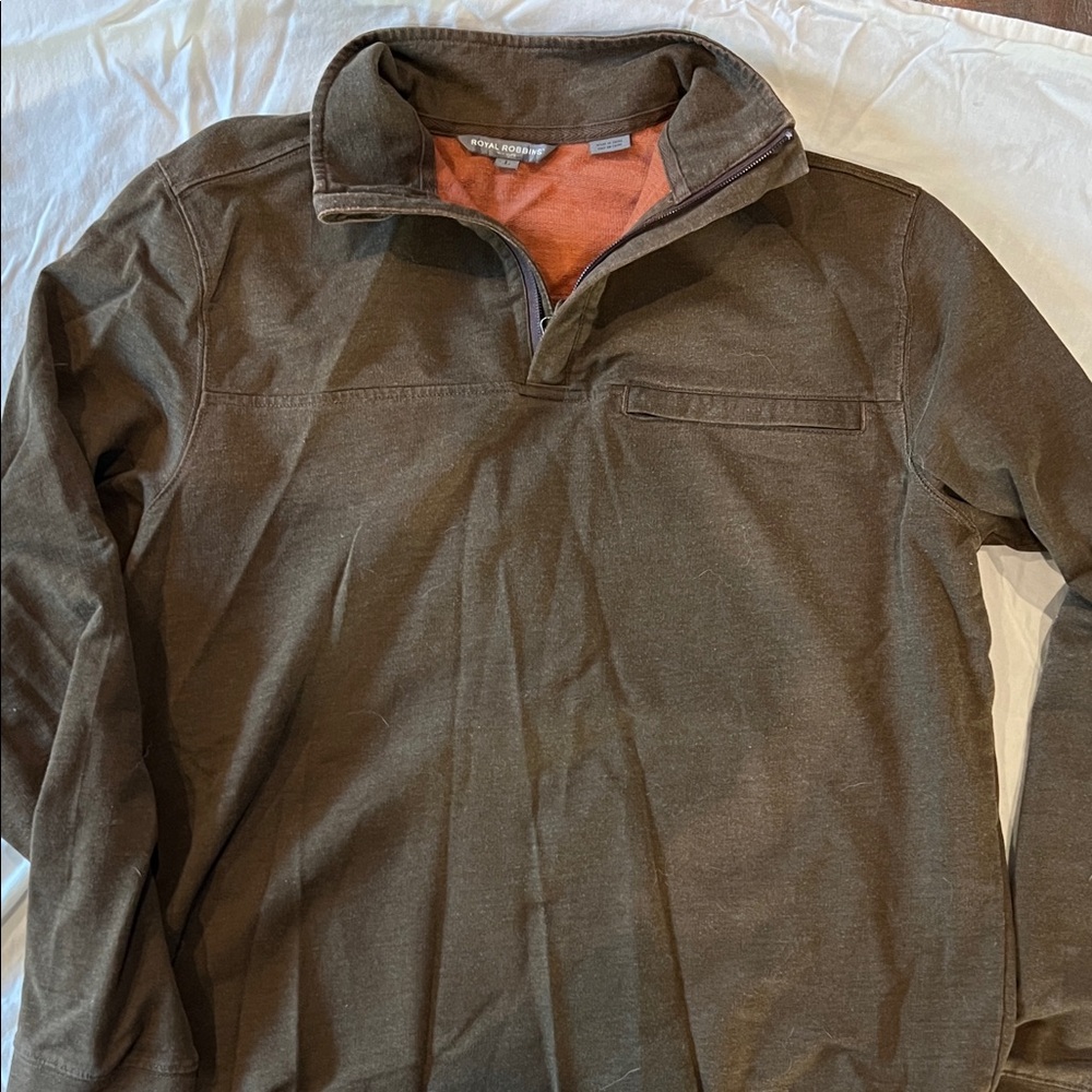 Royal Robbins Brown and Rust Pullover